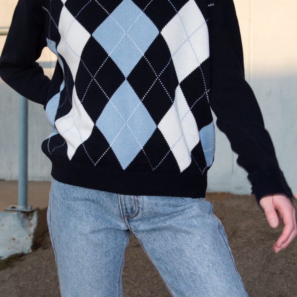 Brandy Melville Argyle Sweater